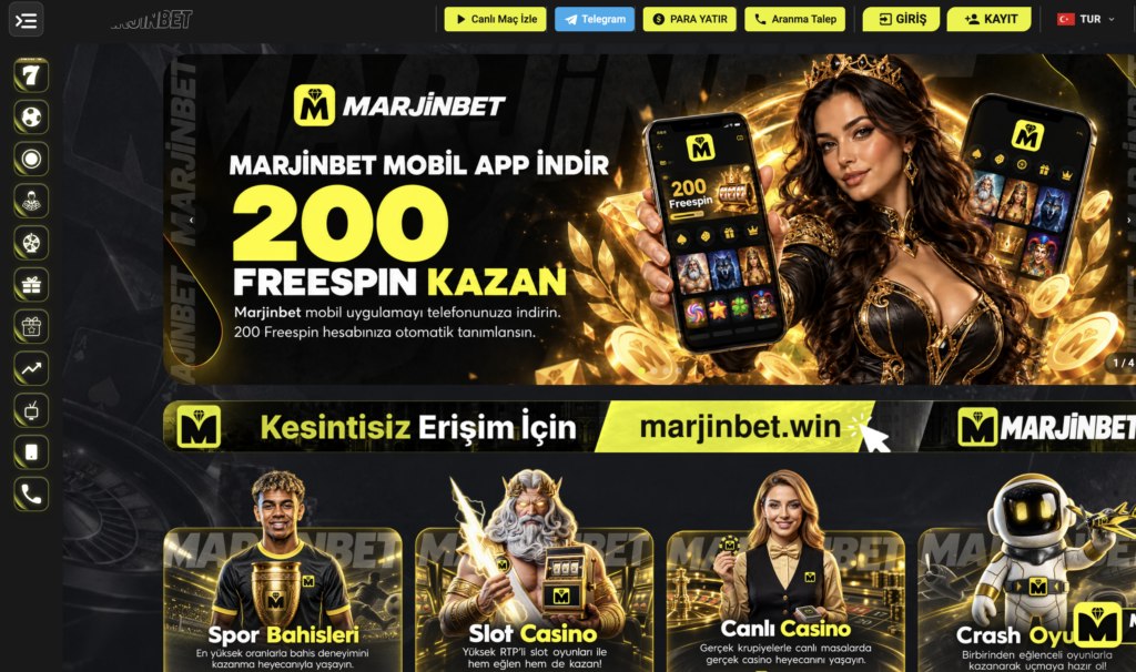 Marjinbet Canlı Casino Ve Bahis Sitesi 1 Marjinbet